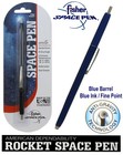 Twelve  12  New Fisher Space Pens  spr81   Blue Rocket Pens With Blue Ink