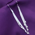 Women s 925 Sterling Silver Long Tassel Drop Dangle Hook Fashion Earrings