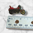 Vintage Enamel Hat Lapel Pin Red Harley Davidson Motorcycle