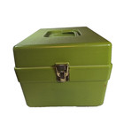 Mcm Wilson Wil-hold Green Sewing Pattern Sew Craft Storage Box W  Dividers