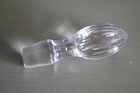 Antique Cut  Crystal Heavy  Lead   Crystal Glass Decanter s Stopper