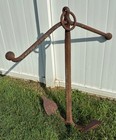 Vtg  Cast Iron Ship  Boat Anchor Maritime Nautical Sea Ocean Vintage Big Heavy 