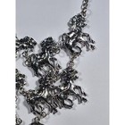 524  Silver Tone Running Horse Statement Necklace   Earrings Set