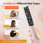 Hair Straightener Brush 100-240v Dual Voltage Ionic Straightener Brush For Women