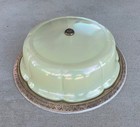 Antique Vintage Uranium Glass Ceiling Lamp Shade Light Fixture