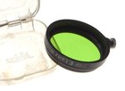 Leica Rangefinder Camera Lens Filter Gr  E  Leitz Black Rim Green Filter In Case