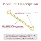 10k Real Gold Necklace Extender 1-4 Inch Chain For Necklace Bracelet Anklet