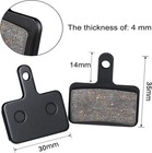 4 Pairs Bike Brake Pads Compatible With Shimano  Tektro  Trp Disc Brake Systems