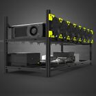 Veddha 8-12 Gpu Miner Case Aluminum Stackable Mining Case Rig Open Air Frame