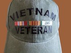 U s Military Vietnam Veteran Hat Ball Cap Stone Washed Od Green