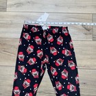 No Comment Junior   s Christmas Dog Pug Printed Leggings Size Small Black Red