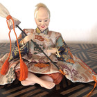 Vintage Japanese Ningyo Elder Hina Doll Seated
