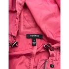 Torrid Jacket Womens Size 2 Pink Hooded Drawstring Parka Coat 100  Polyester