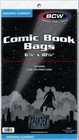 100  Bcw 2-mil Current Modern Poly Bags   Comic Boards Acid Free Combo Set 100ea