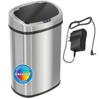 Touchless Motion Sensor Trash Can Odor Filter Stainless Steel Kitchen Waste Bin