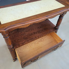 Vintage Bar Cart Solid Wood New Casters Rolls Smoothly Very Heavy Well Made