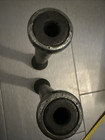 2 Vinta Wooden 12 Inch Beehive Bobbin Spool Industrial Textile Read Description
