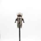Antique Sterling Teddy Bear Hinged Hatpin Dated 1908-9 Hat Pin
