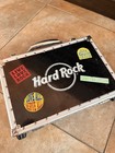 Hard Rock Casino Poker Chip Set In Aluminum Case     Chips  Cards   Dealer Button