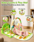 Baby Play Mat   Gym  Funny Piano Tummy Time Activity Mat With 5 Sensory Toys  Mu