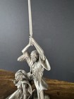 1995 Vintage Star Wars Cinemacast Luke Skywalker And Leia Pewter Statue