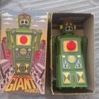 Masudaya Shooting Giant Robot Tin Toy W  Box Vintage 1997 Made In Japan