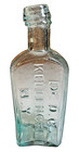 Antique 1850 Dr Kellenger s Pontil Applied Top Crude Whittled Bottle New York Ny