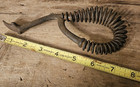 Antique Cast Iron Wood Stove Top Burner  Lid Lift  Lifter Spring Handle