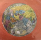 Inflatable Globe Transparent Colorful World Map Earth Educational Geography Toy