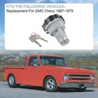 Ignition Lock Cylinder Starter Switch In Dash W  2 Keys For Gmc Chevy 1967-1979