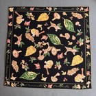 April Cornell Mismatched Napkins Black Floral Vineyard Mushrooms Apples Grapes