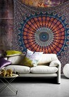 Boho Mandala Wall Tapestry Queen Size 85x95 Inch   Hippie Wall Hanging Decor