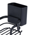 Adhesive Mount Corner Shelf Shower Caddy Set In Black