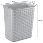 Sterilite 3 4 Gallon Weave Trash Can  Plastic  Bedroom  Cement