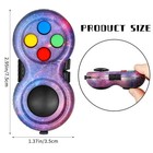 Hequ 2-pack Fidget Gamepad     8 Functions  Portable Stress Relief Toy