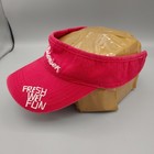 Budweiser Fresh Wet Fun Visor Hat Advertising Anheuser Busch Adjustable Y2k Vtg