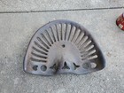 Heavy Cast Iron Tractor Seat Antique Implement 17    W  Heart Shapes   Cut Outs