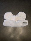 Disney Parks Mickey Mouse Ears Sherpa Fuzzy Winter Bucket Hat White - New
