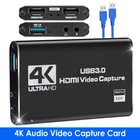 4k Audio Video Capture Card Usb 3 0 Hdmi Video Capture For Switch Ps4 Ps5 Obs Pc