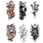 6 Sheets Fake Temporary Tattoo Arm Sticker Waterproof For Women Men Body Art