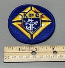 3    Round Embroidered Knights Of Columbus Emblem Of The Order Patch
