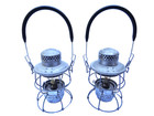 Pair Adlake 300 Kero Lanterns  Clean  Two Kero Globes Included Choice Of Colors 