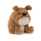 Jellycat Soft Plush Dog Derrek Brown Stuffed Animal 23cm With Dust Bag