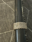 Vintage 925 Sterling Silver Somerset Mesh Weave Ring Size 7  386