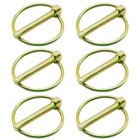 6 Pcs Of Lynch Pin Assortment  1 4   x1-3 4     For Trucks  Tractors  1 4  X 1-3 4 