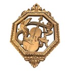 Vintage 1976 Homco Gold Wall Plaques Syroco Instruments Set Regency Decor