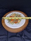Goodwood Mcm Trivet Vintage Fruit  70 s Possibly Wood Base 7 5 