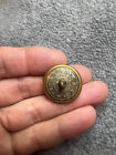 Confederate Civil War Georgia State Seal Coat Button With Silver Plated Back