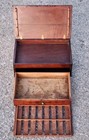 Antique Early Humidor   Cigar Moisitining Box Drawer Top Cedar Tray Brass Knob