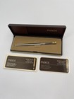 Vintage Parker Made In Usa Gold Arrow Clip   Brushed Chrome Mechanical Pencil